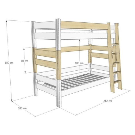 Spojovací díl 60cm + schůdky Sendy 305W Gazel