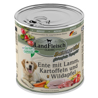 LandFleisch Dog Classic kachna s jehněčím masem a divokým jablkem 6 × 800 g