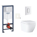 Závěsný wc set do lehkých stěn / předstěnová montáž Grohe Euro Ceramic SIKOGRSEUASH0