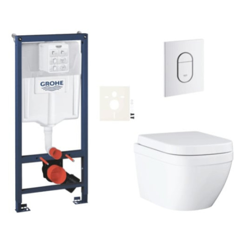 Závěsný wc set do lehkých stěn / předstěnová montáž Grohe Euro Ceramic SIKOGRSEUASH0