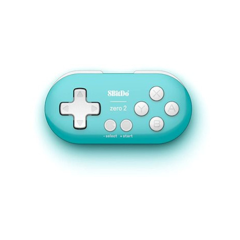 8BitDo Zero 2 Wireless Controller - Turquoise Edition - Nintendo Switch