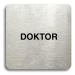 Accept Piktogram "doktor" (80 × 80 mm) (stříbrná tabulka - černý tisk bez rámečku)