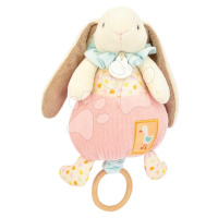 Plyšový zajíček s melodií Lapin Ciboulette Music Box Doudou et Compagnie v dárkovém balení 20 cm