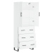 vidaXL Skříň highboard bílá 69,5 x 34 x 180 cm kompozitní dřevo