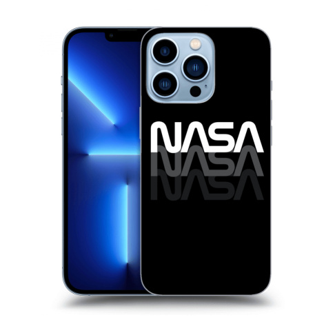 Silikonový černý obal pro Apple iPhone 13 Pro - NASA Triple