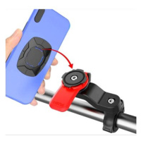 Click-1 držák telefonu na bicykl či motocykl - červený