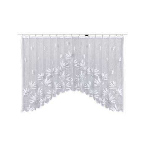 MyBestHome Dekorační oblouková krátká záclona ANIKA bílá 300x150 cm