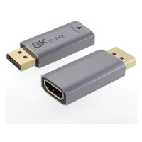 PremiumCord adaptér DisplayPort - HDMI, 8K/60Hz, 4K/144Hz Male/Female, pozlacené konektory