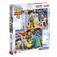 Clementoni 24761 - Puzzle Supercolor 2x20 Toy Story 4