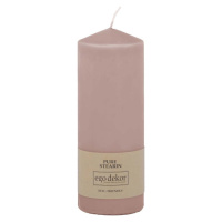 Pudrově růžová svíčka Eco candles by Ego dekor Top, doba hoření 50 h