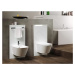 Geberit 131.022.SI.5 - Sanitární modul pro závěsné WC, 101 cm, boční přívod vody, bílá