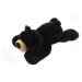 Teddies Medvěd černý ležící 30x18x 50 cm