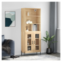 vidaXL Skříň highboard dub sonoma 69,5 x 34 x 180 cm kompozitní dřevo