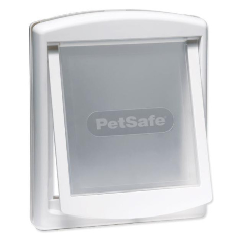 Dvířka PetSafe plastová s transparentním flapem bílá, výřez 28,1x23,7cm