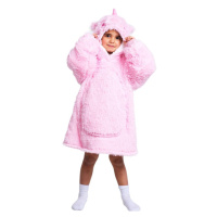 COZY NOXXIEZ - CH305 Jednorožec -hřejivá televizní mikinová deka s kapucí pro děti 3 - 6 let
