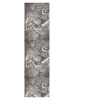 Flair Rugs koberce Běhoun Eris Marbled Silver - 80x300 cm