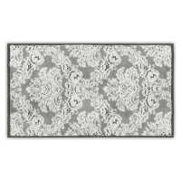 Šedý bavlněný ručník 33x33 cm Damask – Foutastic