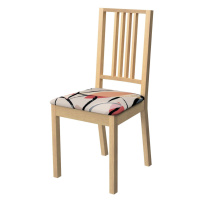 Dekoria Potah na sedák židle Börje, růžovo-šedá, potah sedák židle Börje, Eden, 144-21