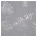 Dekorační vzorovaná záclona s kroužky CESIUM bílá/stříbrná 140x250 cm (cena za 1 kus) MyBestHome