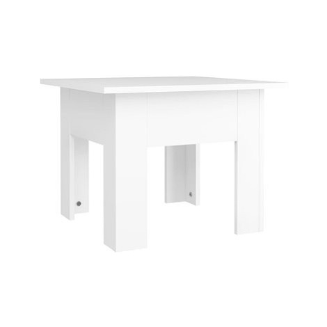 SHUMEE Konferenční stolek bílý 55 × 55 × 42 cm dřevotříska, 810235