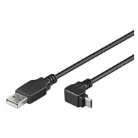 PremiumCord USB, A-B micro, 90° - 1,8 m - ku2m2f-90