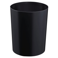 ZWINGO Bezpečnostní koš na papír s hliníkovou vložkou, objem 20 l, Ø 280 mm, černá