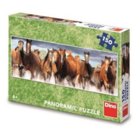 Puzzle 150 Koně ve vodě panoramic