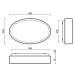OSMONT 44251 GEMINI 1 stropní/nástěnné skleněné svítidlo bílá IP43 2x30W E27