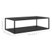 322903 vidaXL Coffee Table Black 120x60x35 cm Tempered Glass