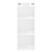 vidaXL Skříň highboard bílá s vysokým leskem 34,5x32,5x180 cm kompozit