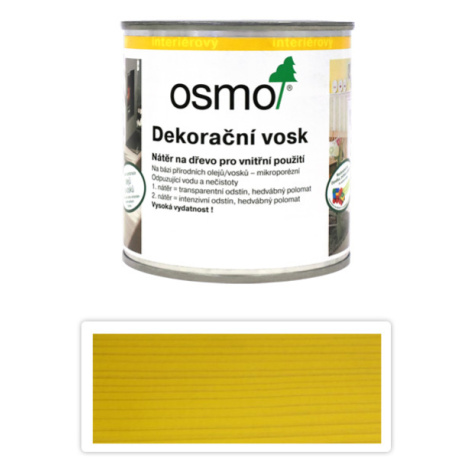 OSMO Dekorační vosk intenzivní odstíny 0,375l  Žlutá 3105