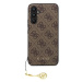 Guess 4G Charms Zadní Kryt pro Samsung Galaxy A54 5G Brown