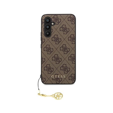 Guess 4G Charms Zadní Kryt pro Samsung Galaxy A54 5G Brown