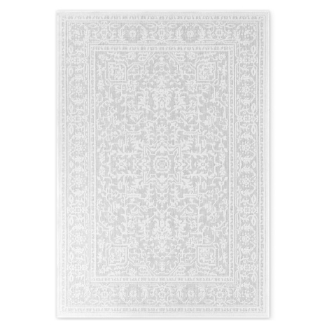 Hanse Home, AKCE: 200x290 cm Kusový koberec Duet Kona 106249 White/Gray - na ven i na doma, šedá