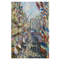 Obrazová reprodukce The Rue Saint-Denis, Celebration of June 30, 1878, Claude Monet, 26.7 × 40 c