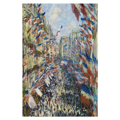 Obrazová reprodukce The Rue Saint-Denis, Celebration of June 30, 1878, Claude Monet, 26.7 × 40 c