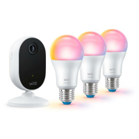 WiZ Home monitoring Starter kit 1x kamera + 3x E27 8,5W 806lm 2200-6500K RGB IP20