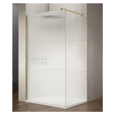 Gelco VARIO GOLD MATT jednodílná sprchová zástěna k instalaci ke stěně, sklo nordic, 700 mm GX15