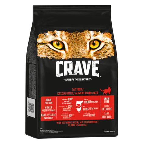 Crave s hovězím a kuřecím - 2 x 7 kg