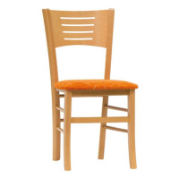 Dřevěná jídelní židle Stima VERONA – čalouněný sedák, nosnost 155 kg
