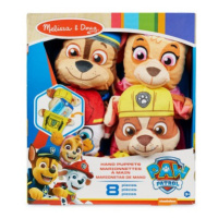 Maňásci 4ks látka Paw Patrol v krabici 26x30x6cm