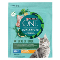 PURINA ONE Dual Nature kuřecí se spirulinou - Výhodné balení: 4 x 650 g