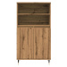 vidaXL Skříň highboard dub artisan 60 x 36 x 110 cm kompozitní dřevo