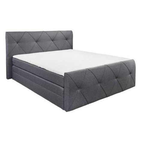 Boxspring postel CALGARY antracit 180x200 cm Möbelix