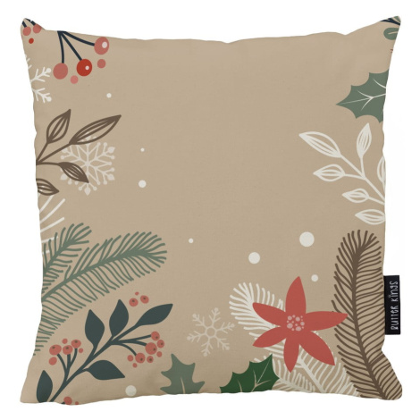 Vánoční polštář s bavlněným povlakem Butter Kings Branches, 45 x 45 cm