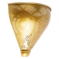 Orientální nástěnná lampa zlatá - Zayn