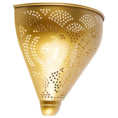 Orientální nástěnná lampa zlatá - Zayn QAZQA