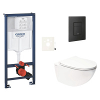 Závěsný wc set do lehkých stěn / předstěnová montáž Swiss Aqua Technologies Infinitio SIKOGRSIN1