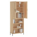 vidaXL Skříň highboard dub sonoma 69,5 x 34 x 180 cm kompozitní dřevo