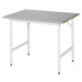 RAU Pracovní stůl, výškově přestavitelný, 800 - 850 mm, deska z ušlechtilé oceli, š x h 1000 x 8